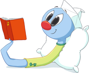 Ohrwurm liest Buch